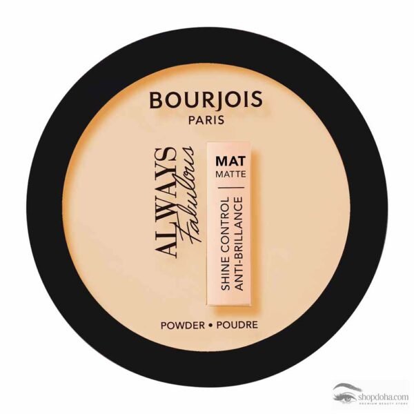 Bourjois Always Fabulous Matte Pressed Powder, 108 Apricot Ivory, 10 g (0.2 fl. Oz)